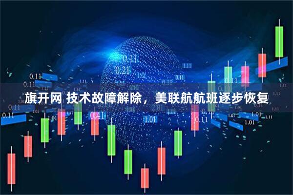 旗开网 技术故障解除，美联航航班逐步恢复